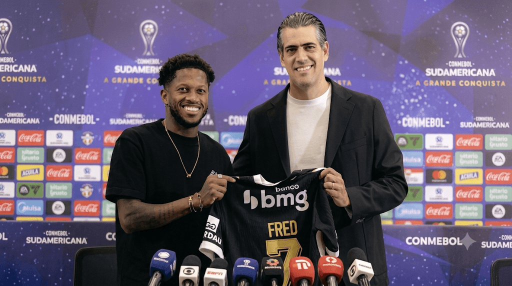 Fred fala sobre o Inter em apresentação oficial pelo Atlético-MG