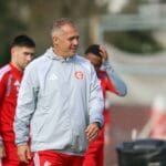 Eduardo Baptista durante primeiro treinamento no Internacional